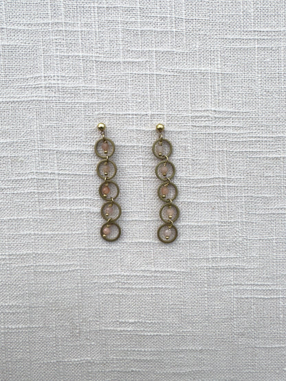 Jeweled Link Earrings