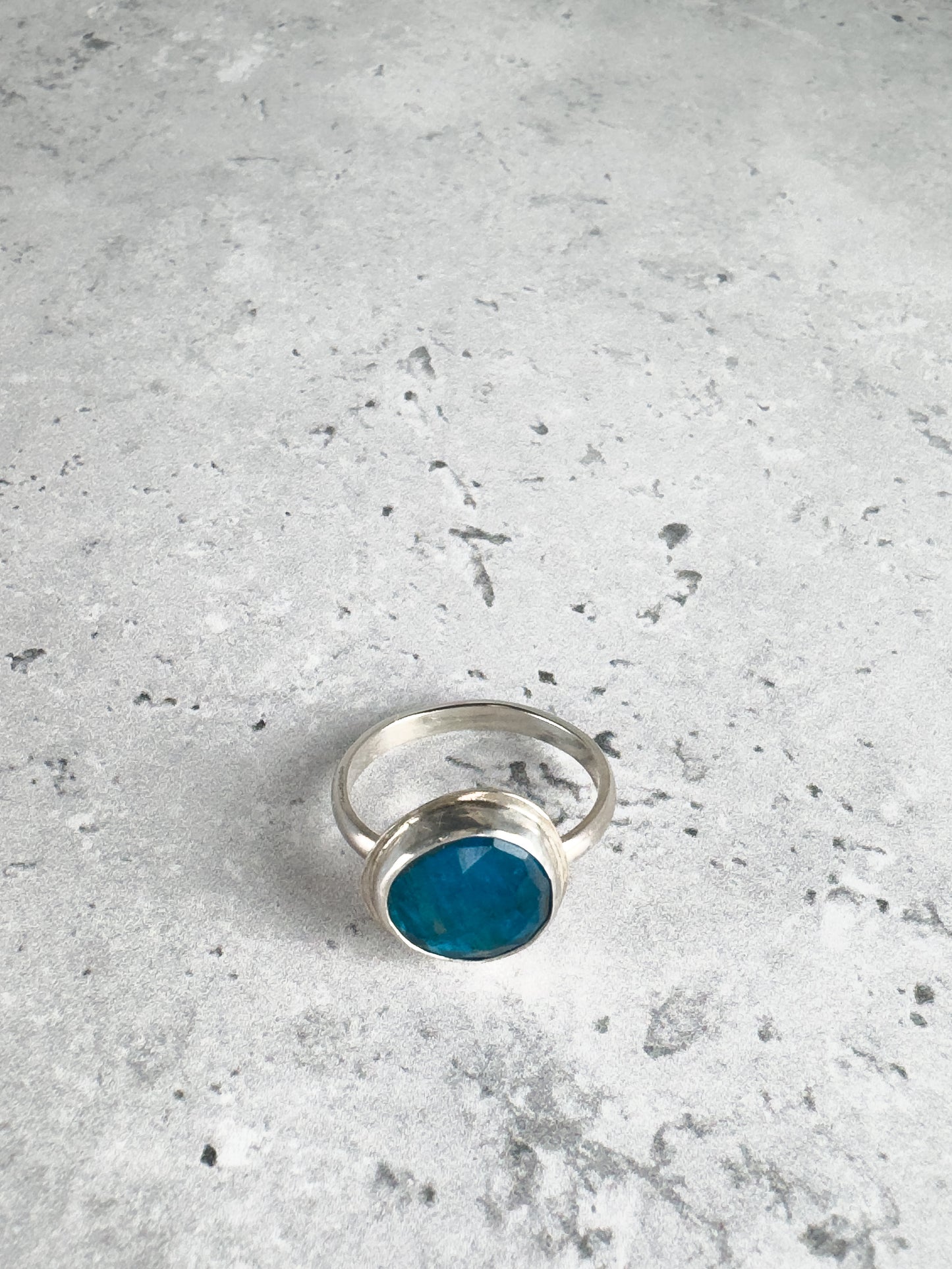 Neon Apatite Ring - Size 7