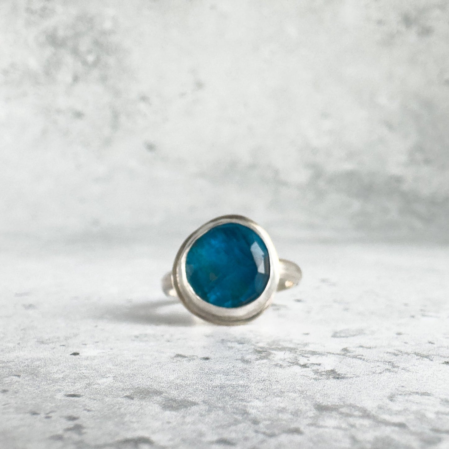 Neon Apatite Ring - Size 7