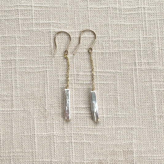 Long Pearl Earrings