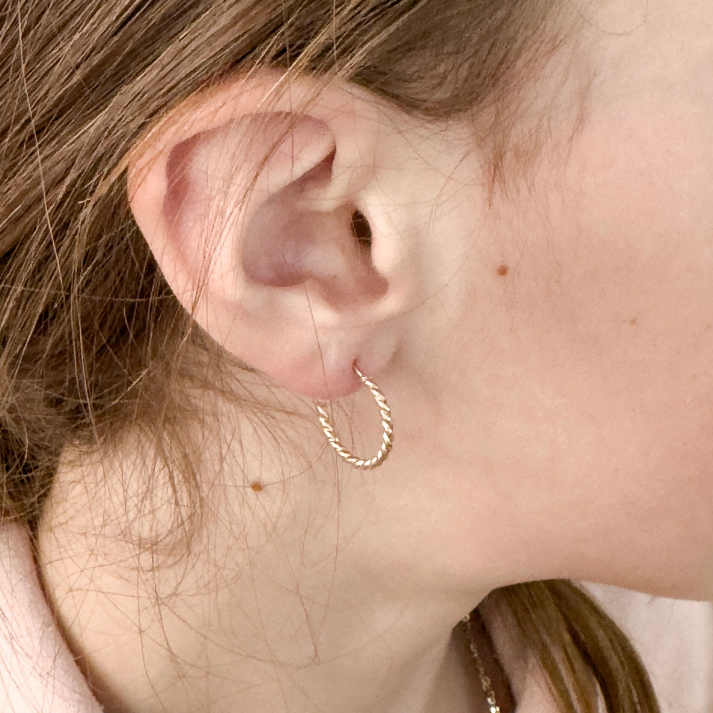 Twisted Hoop Earrings