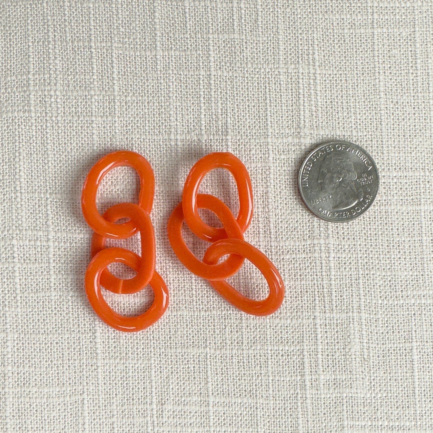 Triple Link Earrings