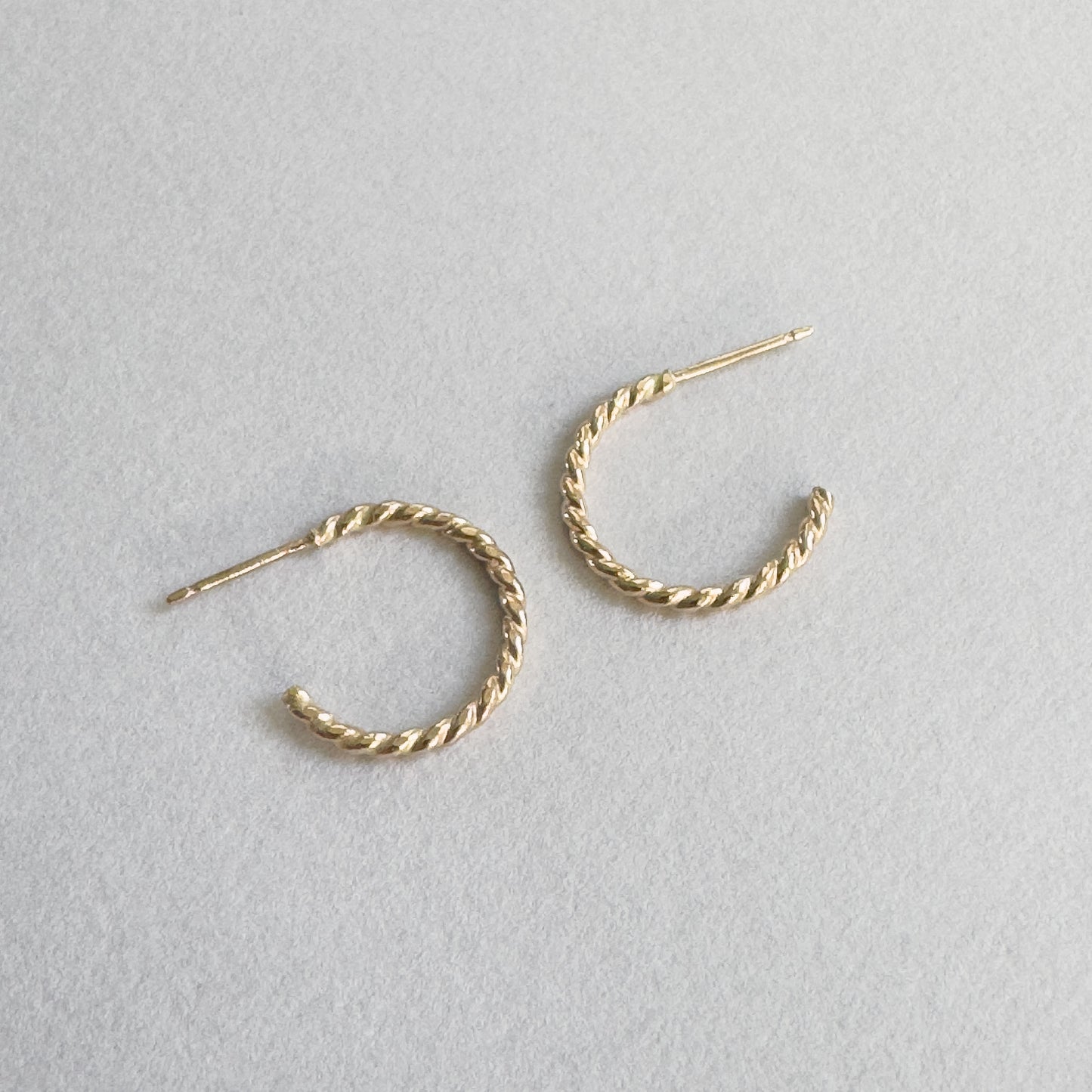 Twisted Hoop Earrings