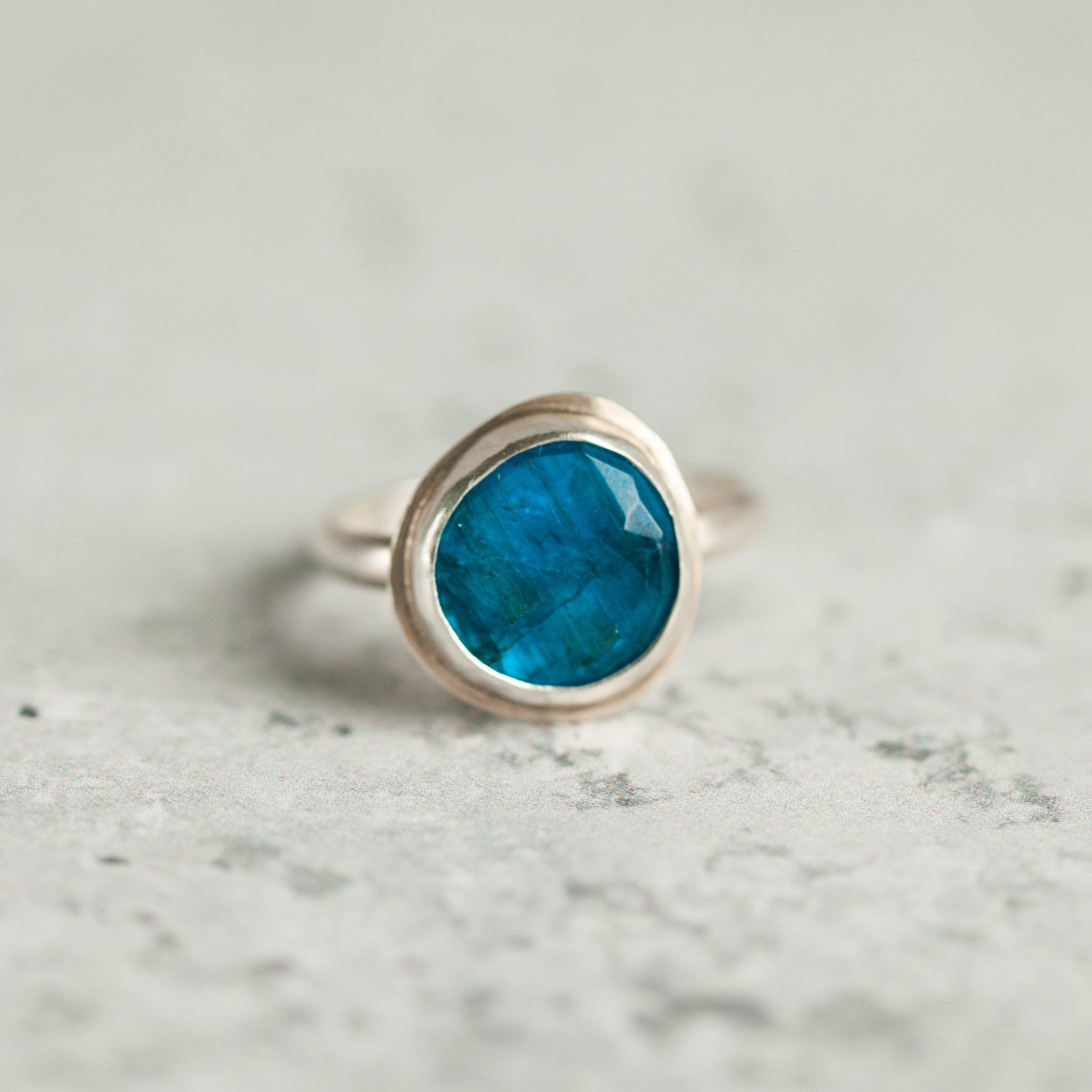 Neon Apatite Ring - Size 7