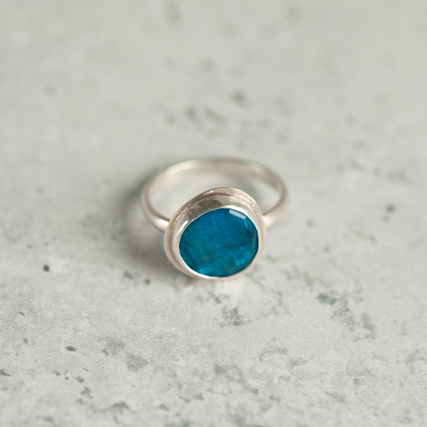 Neon Apatite Ring - Size 7