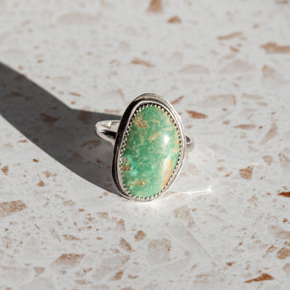 Statement Turquoise Ring - Size 9.25