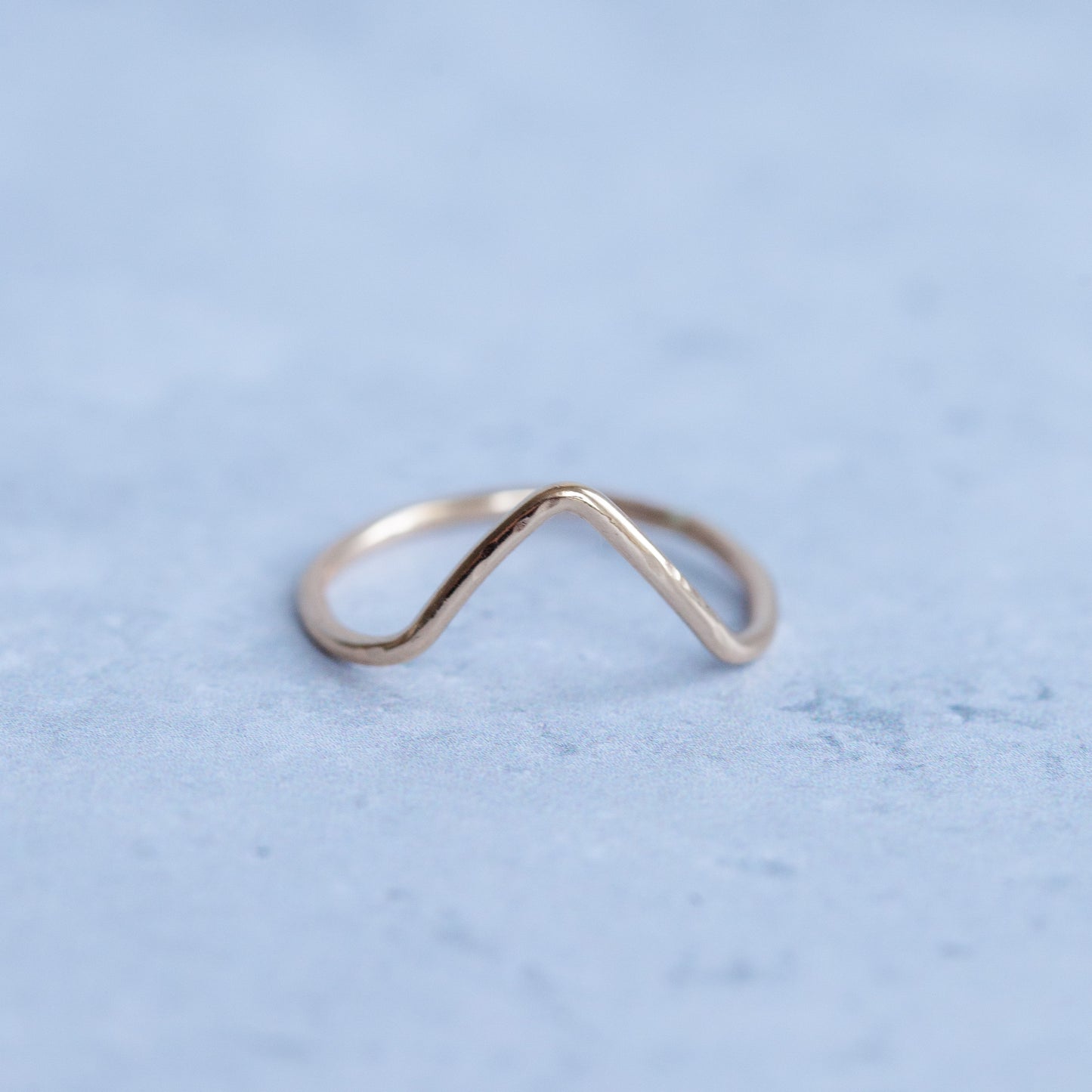 Large mountain stacking ring - Made to order