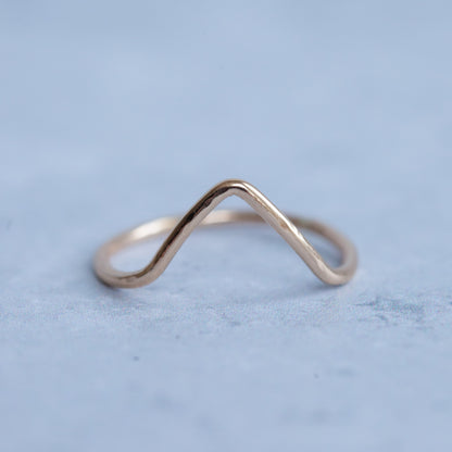 Large mountain stacking ring - Made to order