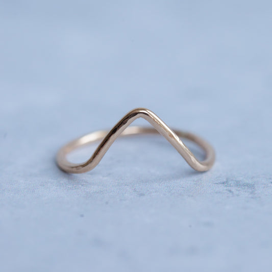 Large mountain stacking ring - Made to order