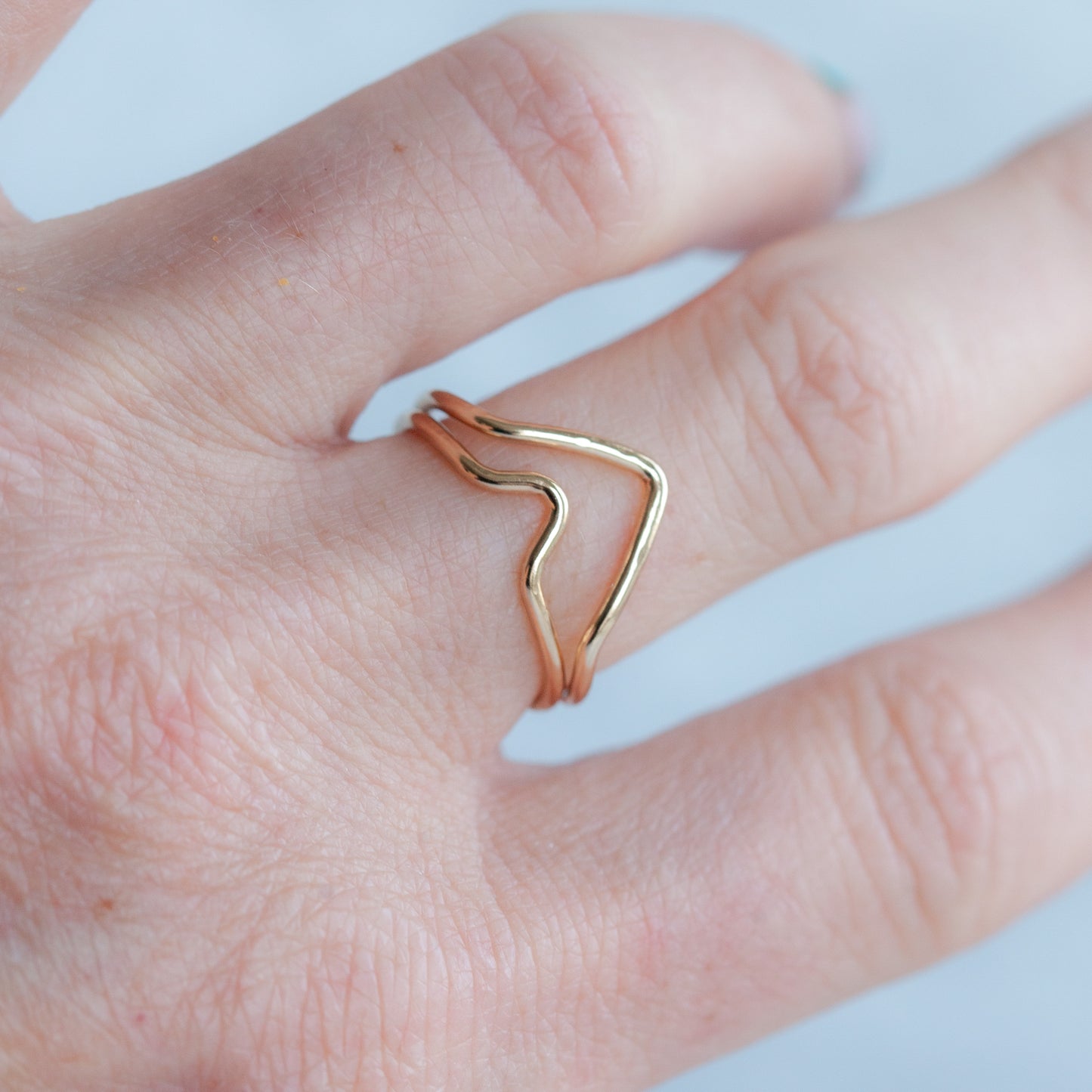 Mini mountain stacking ring - Made to order