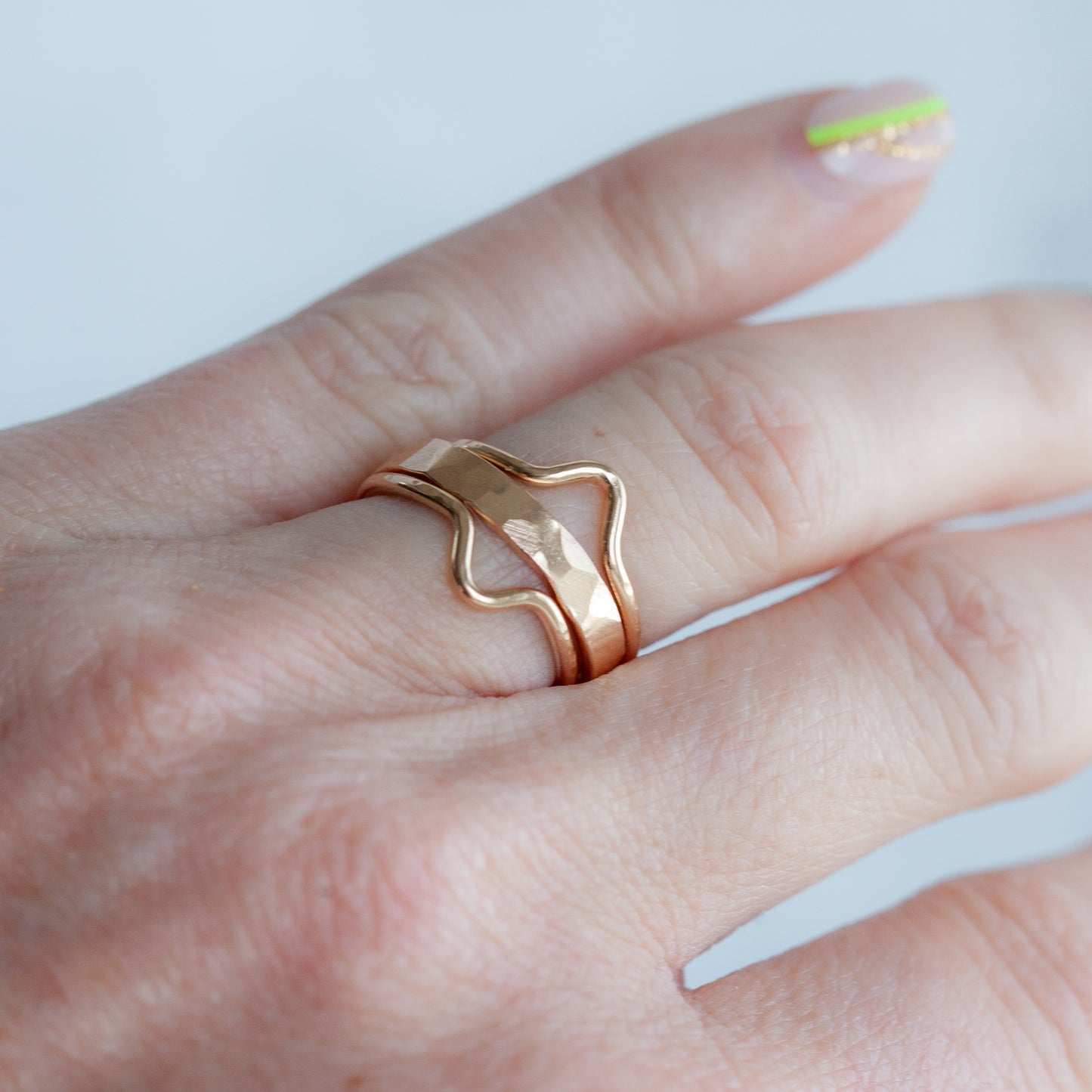 Mini mountain stacking ring - Made to order