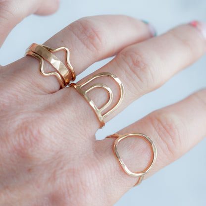 Mini mountain stacking ring - Made to order